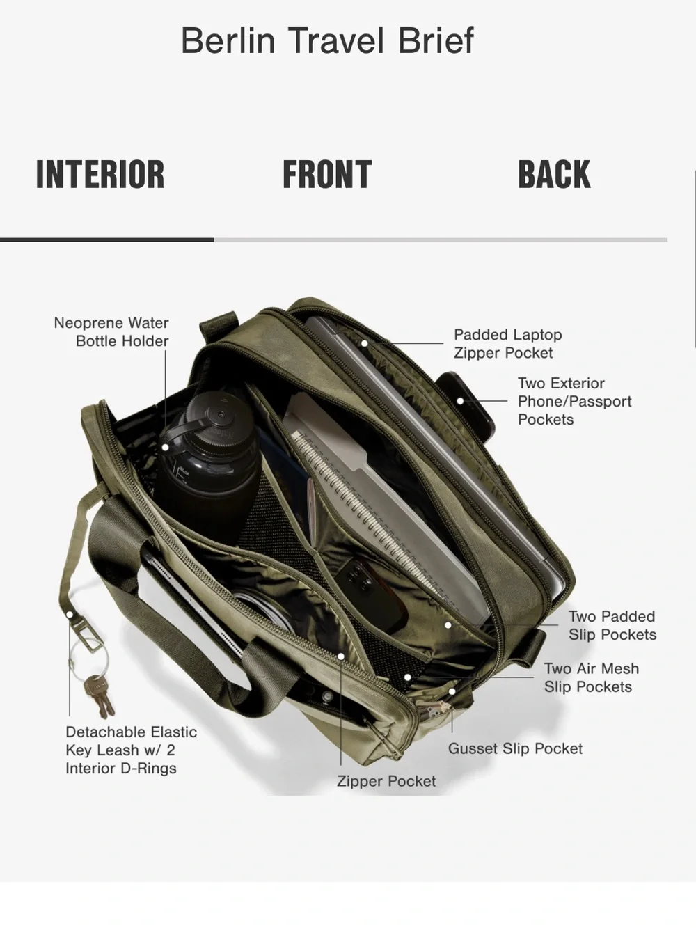 Dagne Dover Travel Briefcase